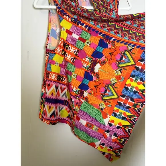 Soft Surroundings Copa Cabana L/XL Colorful Open Drape Front Vest - Picture 3 of 5